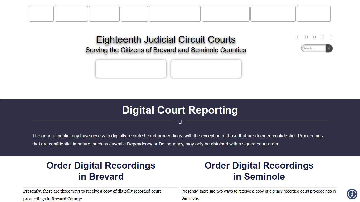 Digital Court Reporting – Eighteenth Judicial Circuit Courts